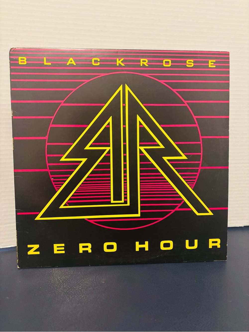 VTG Blackrose Zero Hour 1986 Indie Hair Metal vinyl record autographed by band